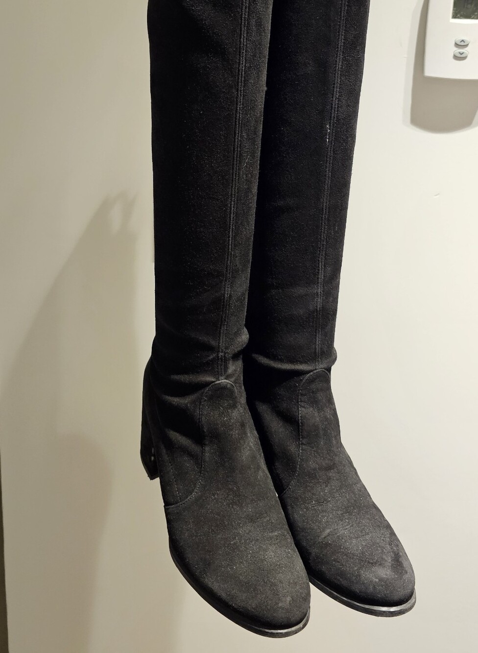 Stuart Weitzman Black Suede Boots